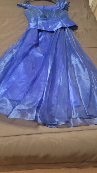 Vestido fiesta, boda, eventos  azul 