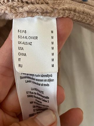Jersey rosa maquillaje oversize - La Redoute