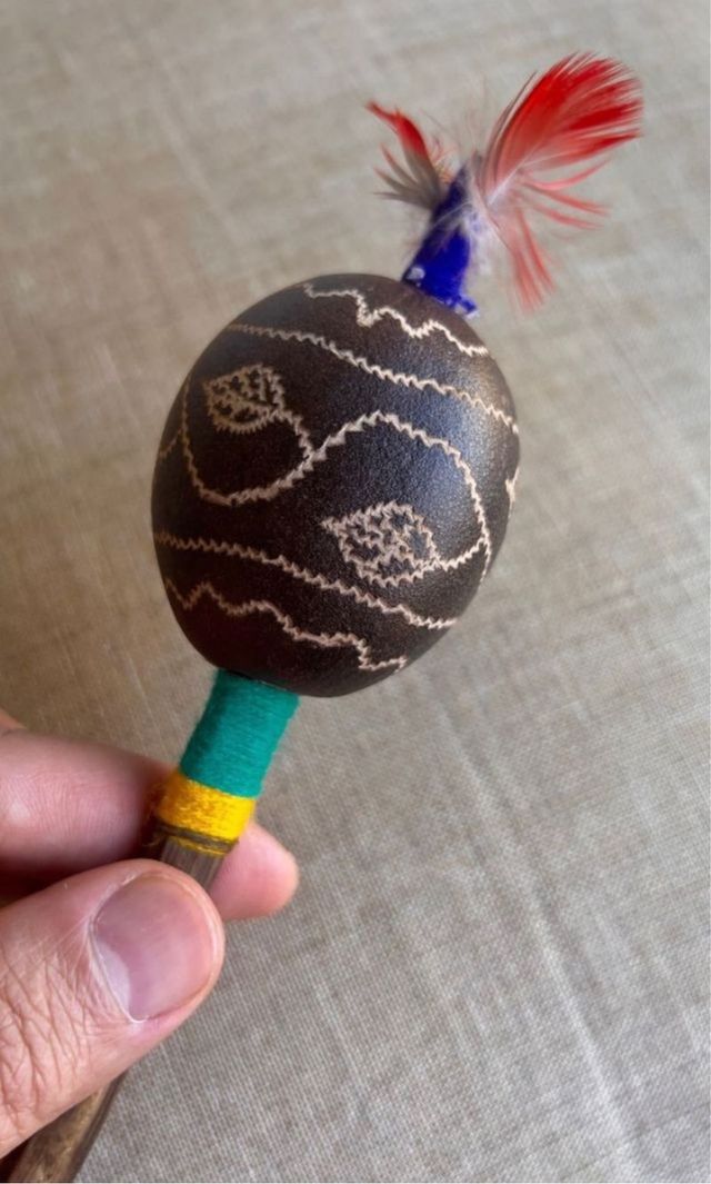 Maraca ceremonial amazónica