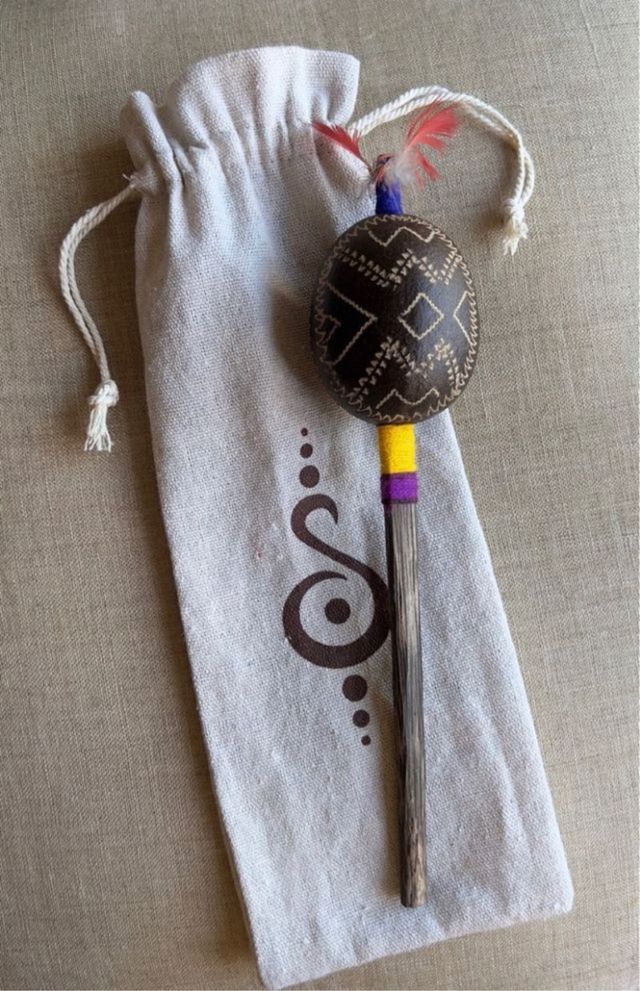 Maraca ceremonial amazónica