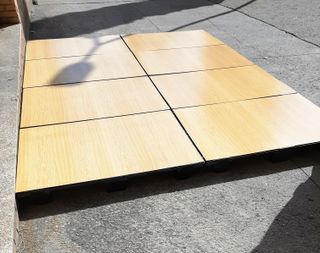 Nuevo fábrica: eleva suelo Camping. Avance, cocina