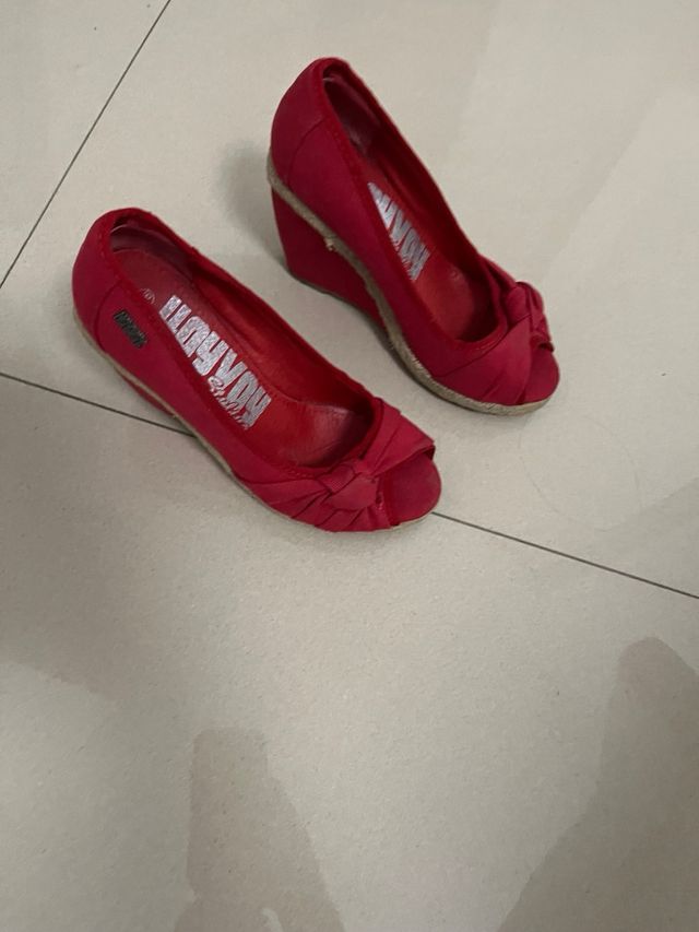 Cuñas rojas esparto 