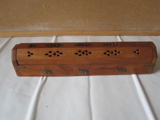 Scatola porta incenso bruciatore orizzontale legno