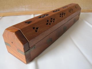 Scatola porta incenso bruciatore orizzontale legno