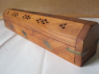 Scatola porta incenso bruciatore orizzontale legno