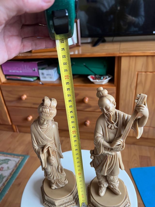 Pareja de figuras chinas