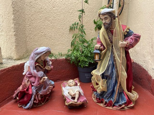 Nacimiento Belén 3 figuras artesanal