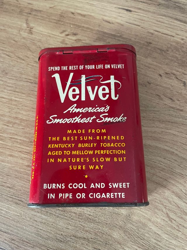 Caja Metalica Roja Velvet