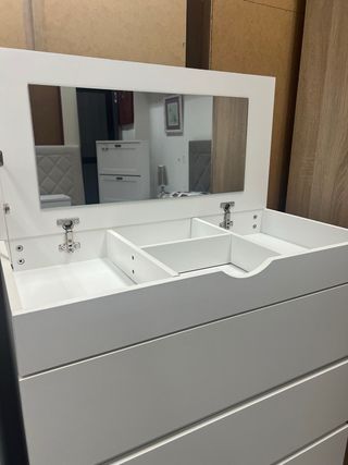 Sinfonier tapa con espejo  blanco