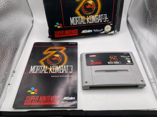 Mortal Kombat 3 Nintendo Snes Eur Pal Version