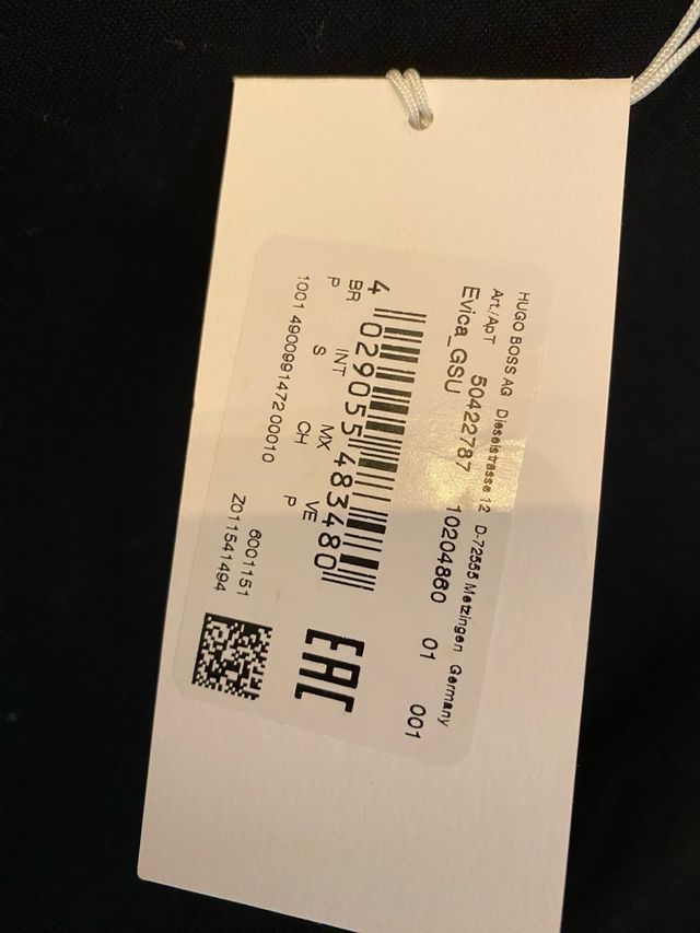 Camiseta negra Hugo Boss