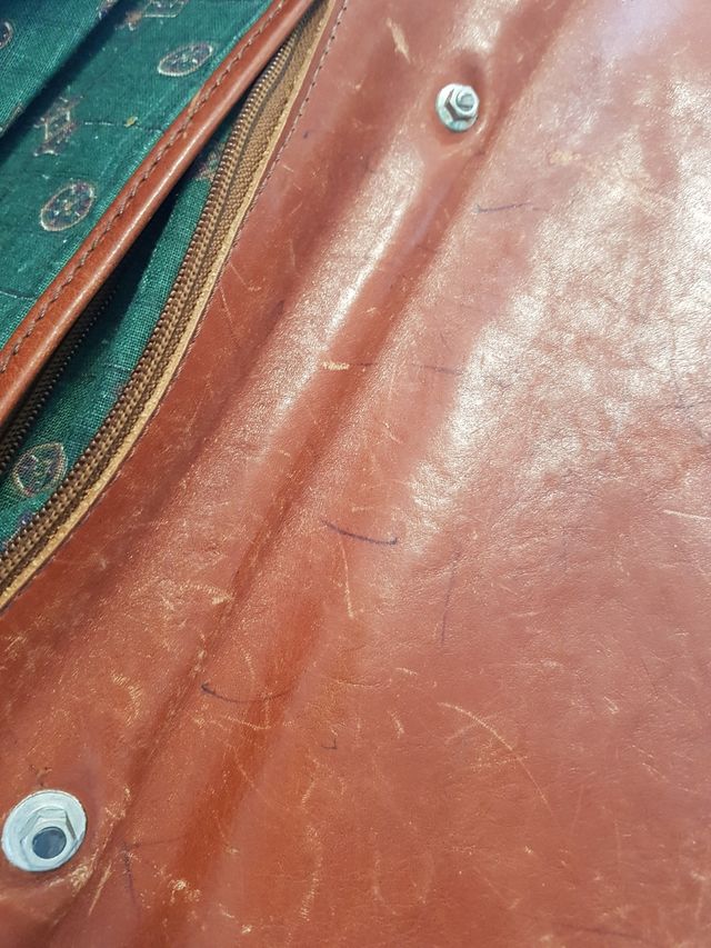 Borsa pelle da ufficio vintage