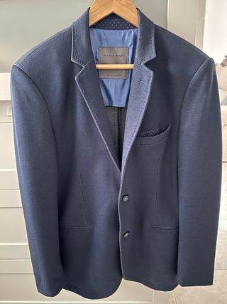 Americana azul talla 50 ZARA