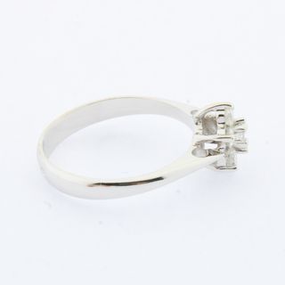 Anillo roseta oro blanco con diamantes