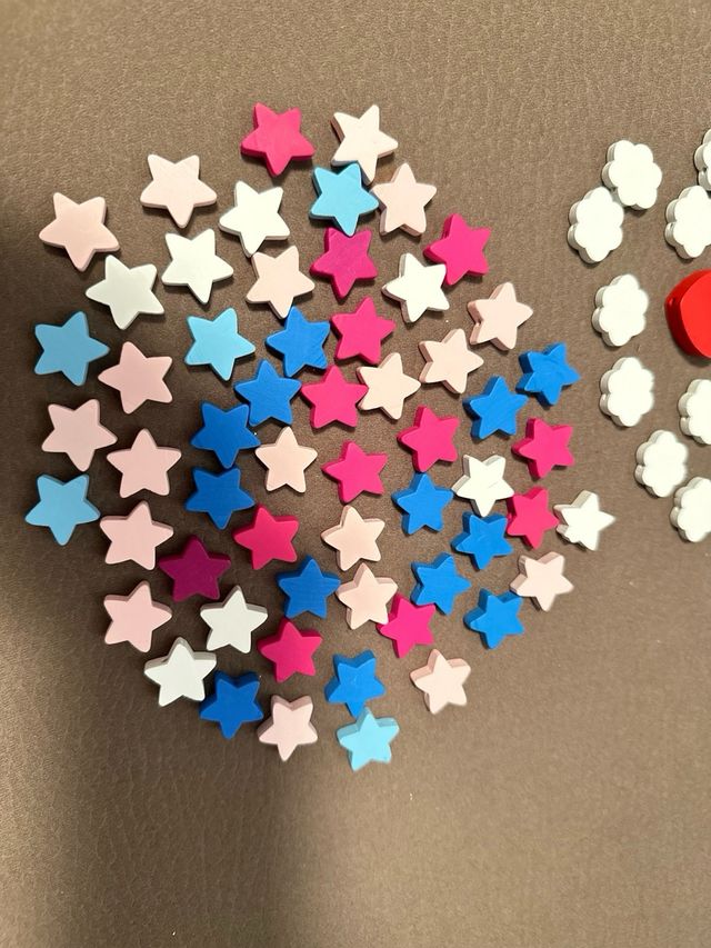 Nubes estrellitas de madera