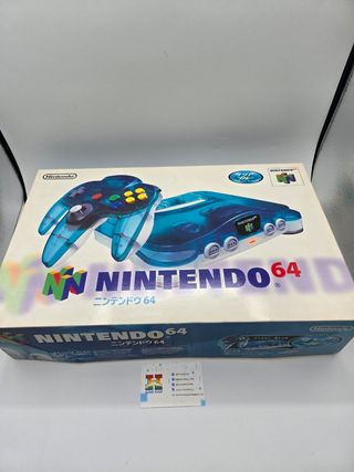 Nintendo 64 Clear Blue Jap Ntsc-J