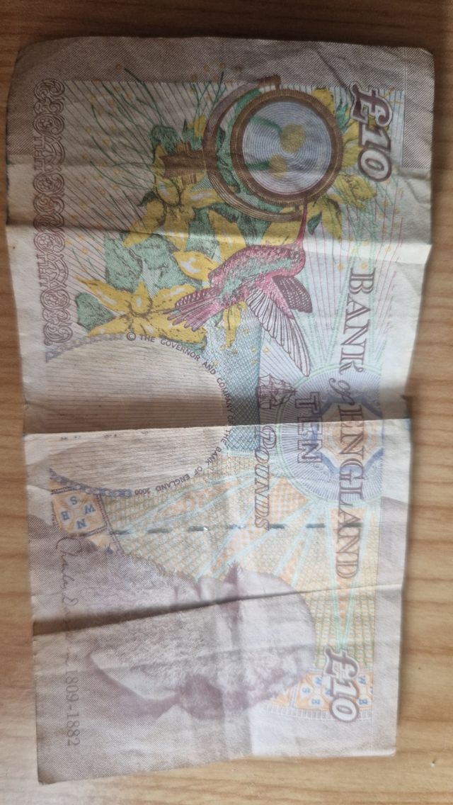 Billete inglaterra
