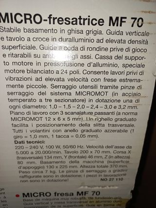 Microfresatrice Proxxon