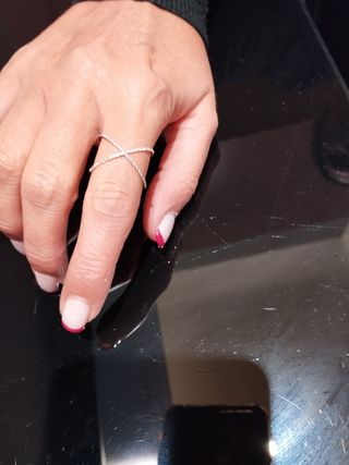 Anillo Tous de oro blanco