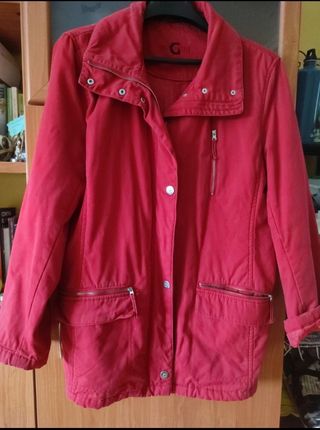 Parka mujer roja