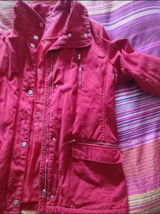Parka mujer roja