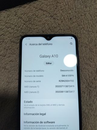 Samsung galaxy A10