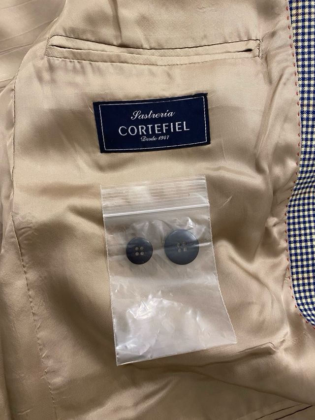 Chaqueta/ americana vintage de cuadros - Cortefiel