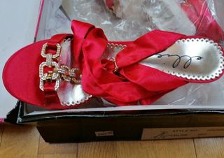 Scarpe Donna Ellie Tacco 11 Sandalo Red 