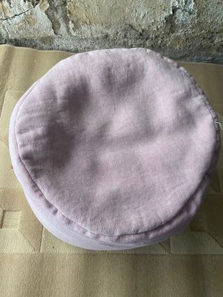 Pouf soffice tondo in tessuto