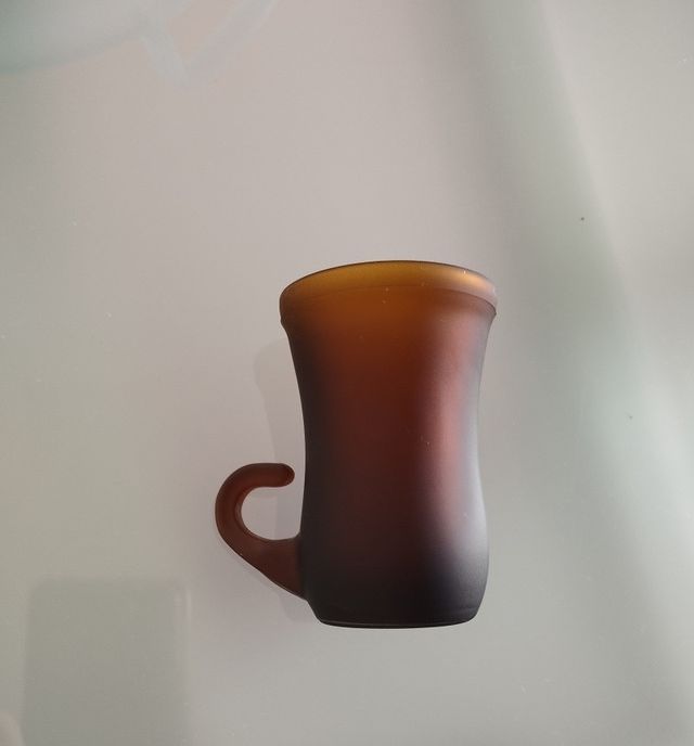 8 BICCHIERI MOKA GALA CAFFE' VETRO AMBRATO