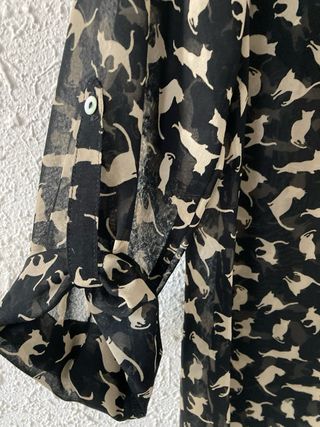 Camisa semitransparente de Zara