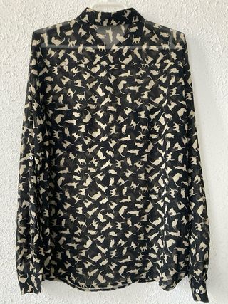 Camisa semitransparente de Zara