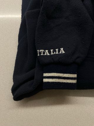 Felpa per bambino blu ITALIA con cappuccio