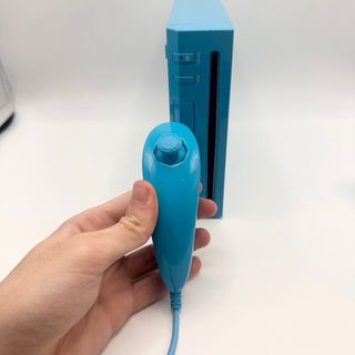 Nintendo Wii azzurra con Controller+ gioco+ cavi