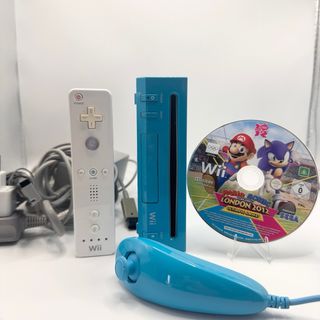 Nintendo Wii azzurra con Controller+ gioco+ cavi