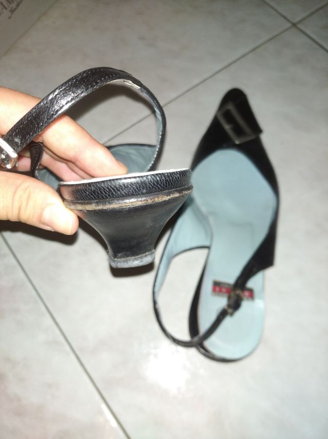 Scarpe col tacco vero cuoio