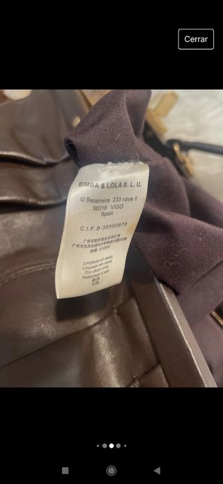 Bolso de piel.