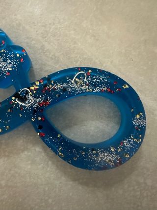 Infinito handmade in resina con base a led