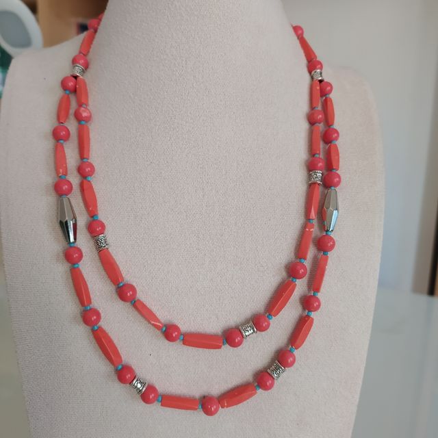 Collana in pasta di corallo