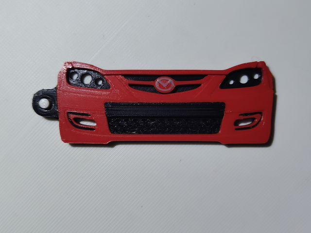 Llavero 3D personalizado Mazda 3 MPS