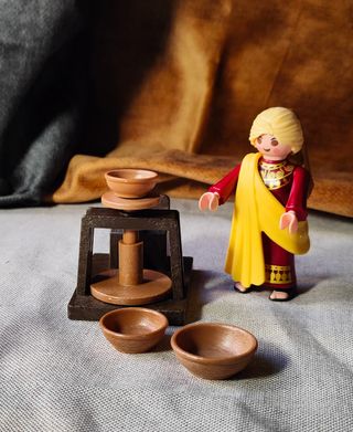 Playmobil, oficio belen, aldeana 