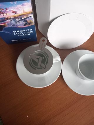 Cofanetto cappuccino 2 tazze + stencil 