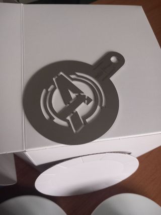 Cofanetto cappuccino 2 tazze + stencil 