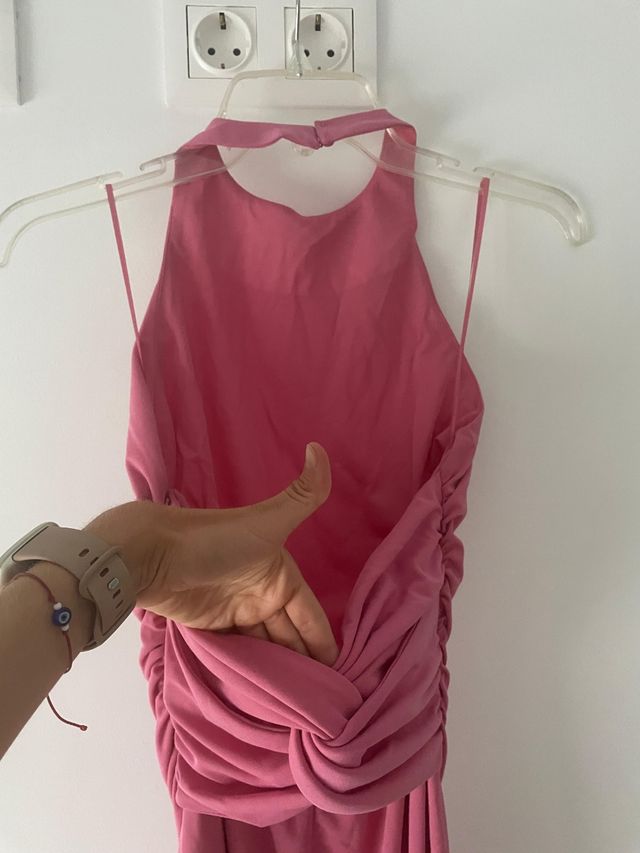 Abito midi Zara Taglia XS Rosa