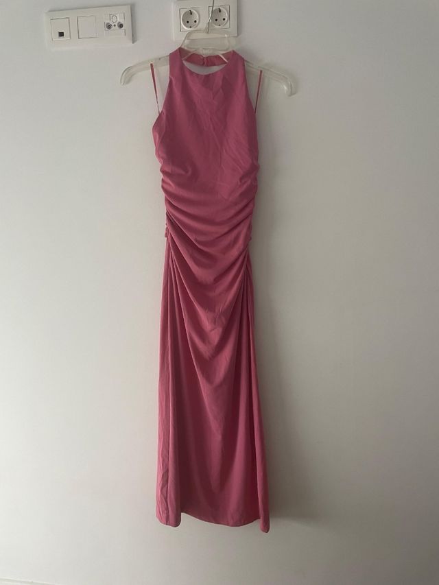 Abito midi Zara Taglia XS Rosa