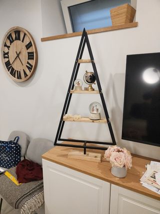 Albero natale  design ferro e legno 