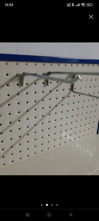 Gancho panel perforado 
