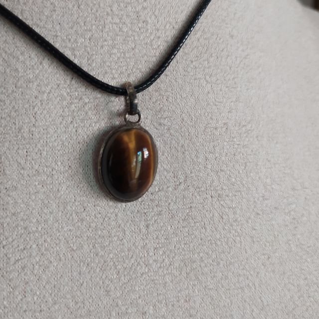 Ciondolo pendente in Occhio Tigre