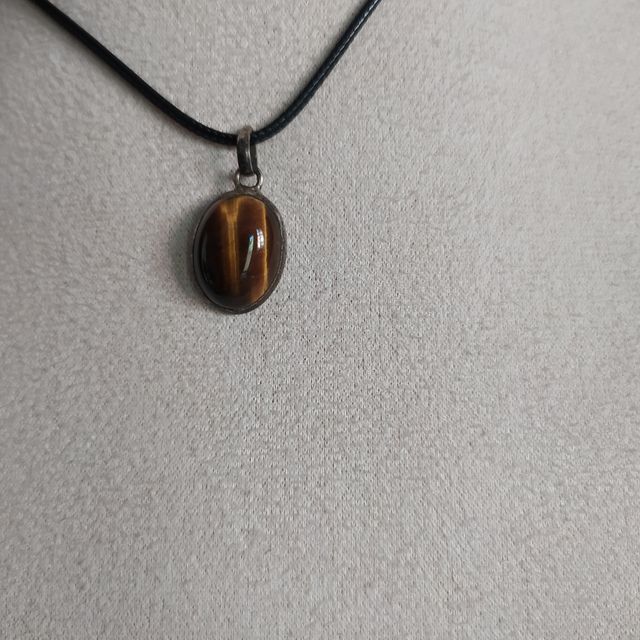 Ciondolo pendente in Occhio Tigre