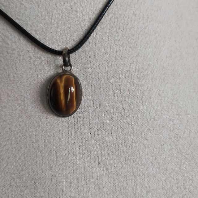 Ciondolo pendente in Occhio Tigre